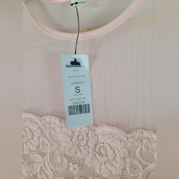 Garage midi mesh tank- Calm pink- New with tags- Size small womens - Picture 2 of 3